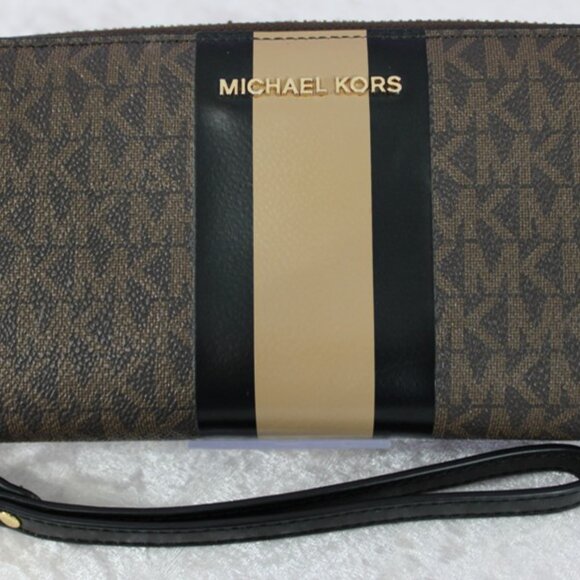 Michael Kors Jet Set Signature Tote Bag with Matching Wallet & Pouch - Picture 11 of 17